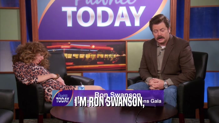 I'M RON SWANSON,  