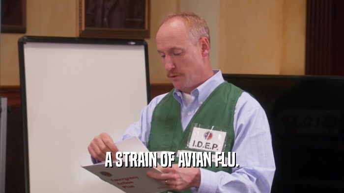 A STRAIN OF AVIAN FLU.  