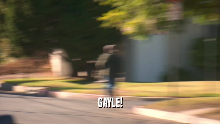 GAYLE!  