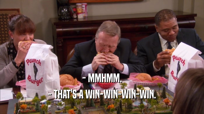 - MMHMM. - THAT'S A WIN-WIN-WIN-WIN. 