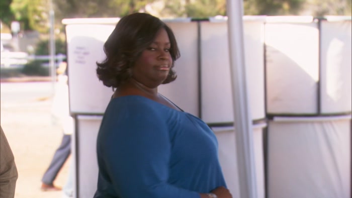 OH, GOD. LESLIE WAS GONNA GO ON PAWNEE TODAY 
