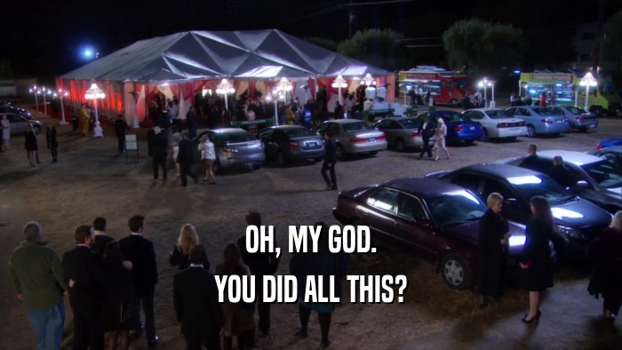 OH, MY GOD. YOU DID ALL THIS? 