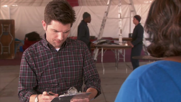 DONNA, ARE WE ON SCHEDULE FOR THE TENT SETUP? 