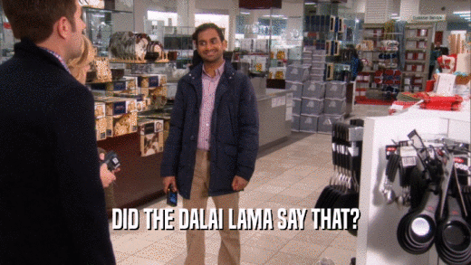 DID THE DALAI LAMA SAY THAT?  