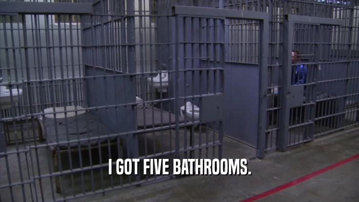 I GOT FIVE BATHROOMS.  
