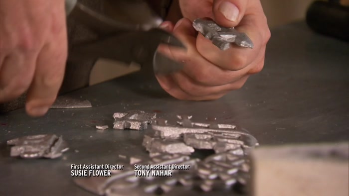 AND JUST FORGED AND SHAPED THE RINGS. 