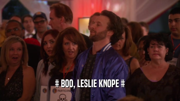 # BOO, LESLIE KNOPE #  