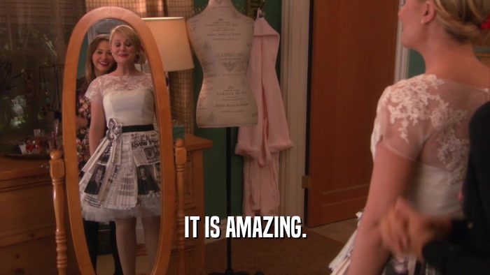 IT IS AMAZING.  