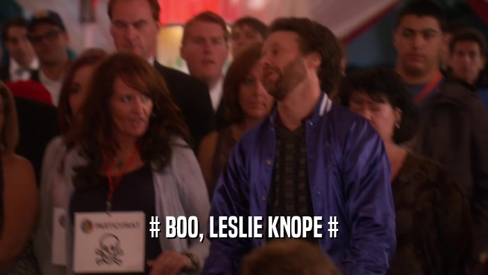 # BOO, LESLIE KNOPE #  