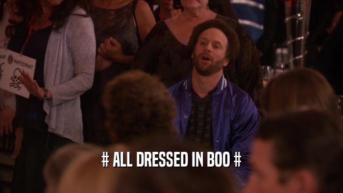 # ALL DRESSED IN BOO #  