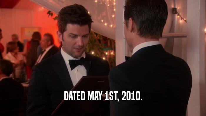 DATED MAY 1ST, 2010.  