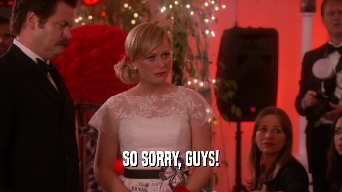 SO SORRY, GUYS!  
