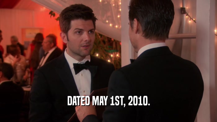DATED MAY 1ST, 2010.  