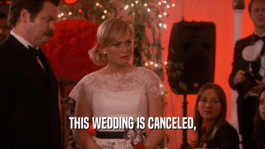 THIS WEDDING IS CANCELED,  