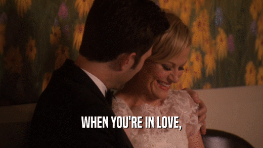 WHEN YOU'RE IN LOVE,  