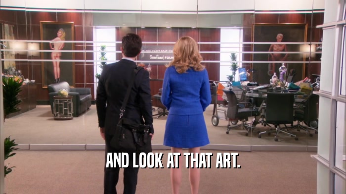 AND LOOK AT THAT ART.  
