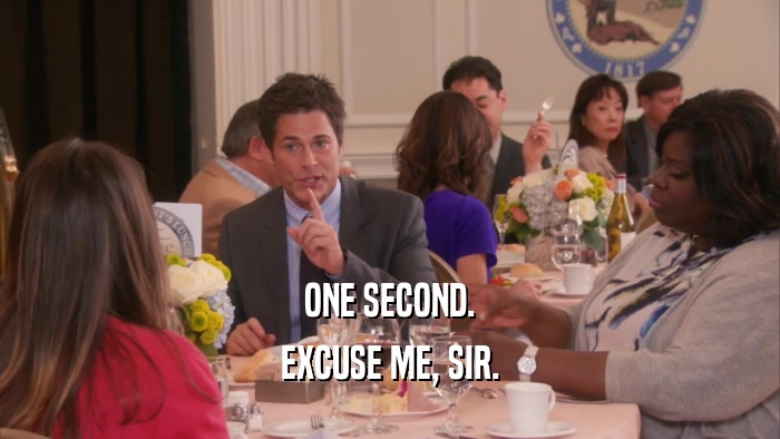 ONE SECOND. EXCUSE ME, SIR. 