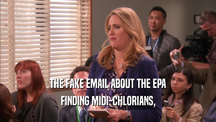 THE FAKE EMAIL ABOUT THE EPA FINDING MIDI-CHLORIANS, 
