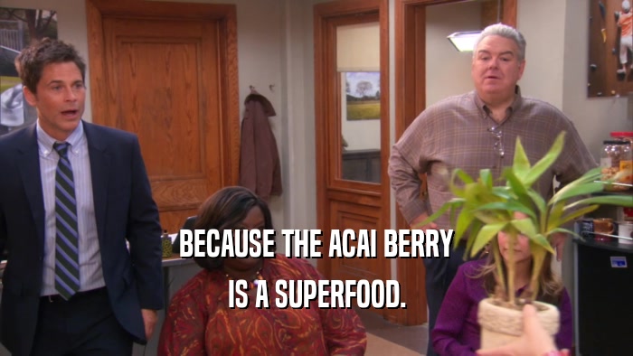 BECAUSE THE ACAI BERRY IS A SUPERFOOD. 