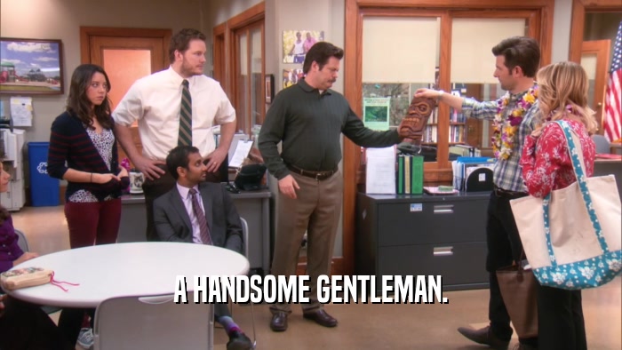 A HANDSOME GENTLEMAN.  