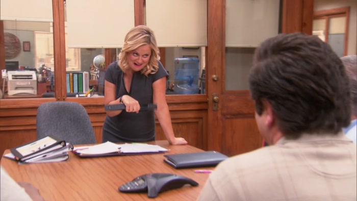 I AM PREPPING FOR THE PAWNEE CORRESPONDENTS' LUNCH. 