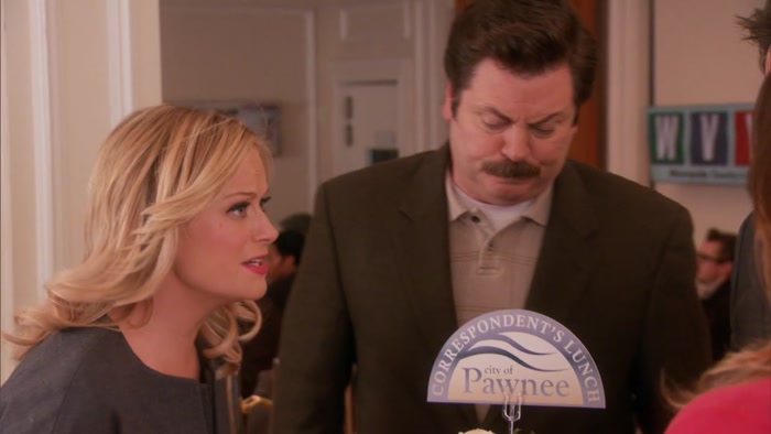 SHE MUST HAVE GOTTEN A COPY OF MY SPEECH. 