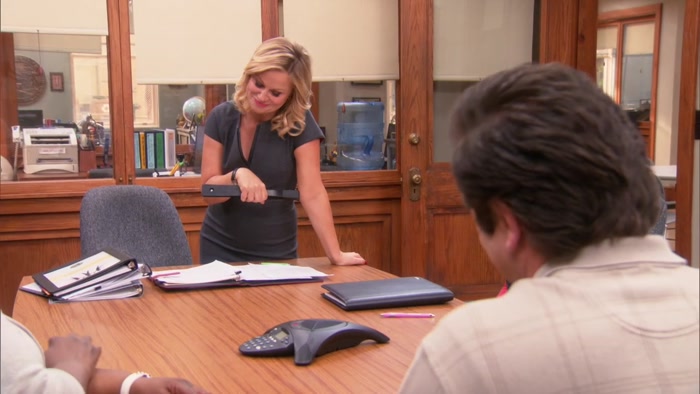 I AM PREPPING FOR THE PAWNEE CORRESPONDENTS' LUNCH. 