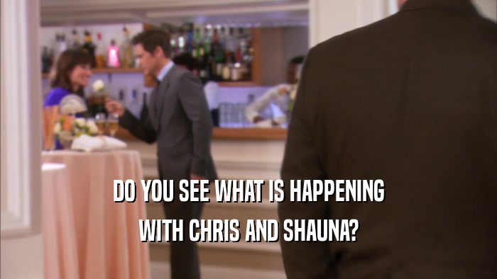 DO YOU SEE WHAT IS HAPPENING WITH CHRIS AND SHAUNA? 