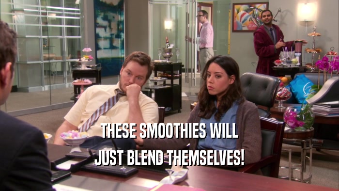 THESE SMOOTHIES WILL JUST BLEND THEMSELVES! 