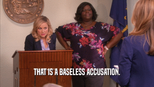 THAT IS A BASELESS ACCUSATION.  