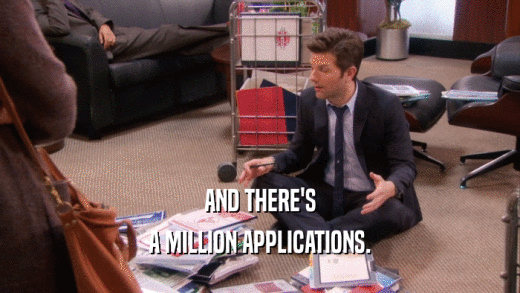 AND THERE'S A MILLION APPLICATIONS. 