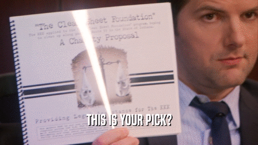 THIS IS YOUR PICK?  