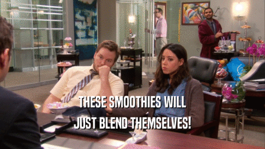 THESE SMOOTHIES WILL JUST BLEND THEMSELVES! 