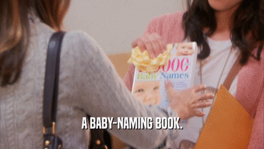 A BABY-NAMING BOOK.
  
