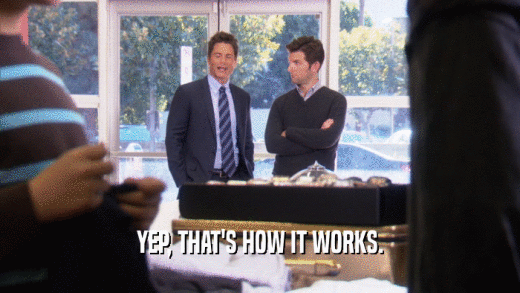 YEP, THAT'S HOW IT WORKS.  