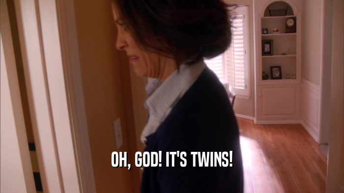 OH, GOD! IT'S TWINS!  