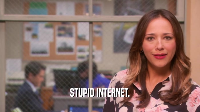 STUPID INTERNET.  