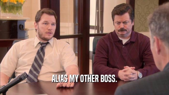 ALIAS MY OTHER BOSS.  