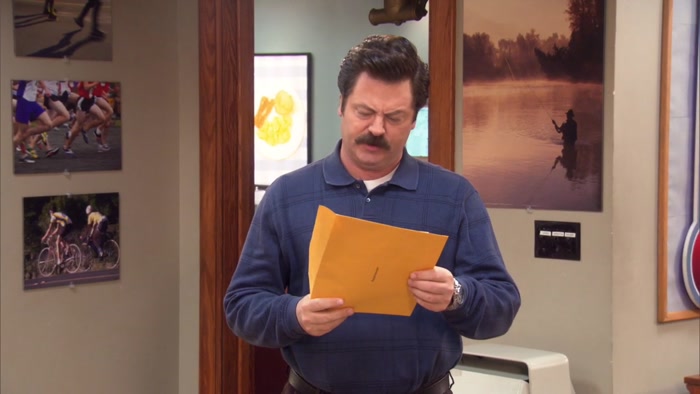 THAT I PUNCHED HIM IN THE FACE ON THE NIGHT OF LESLIE'S WEDDING. 