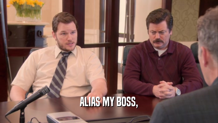 ALIAS MY BOSS,  