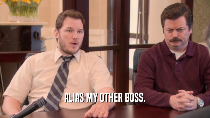 ALIAS MY OTHER BOSS.  