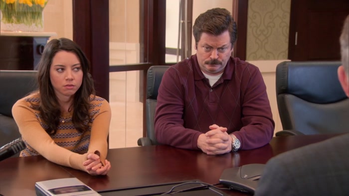RON SWANSON SAID HE INTENDED TO PUNCH COUNCILMAN JAMM 