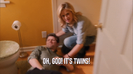 OH, GOD! IT'S TWINS!  