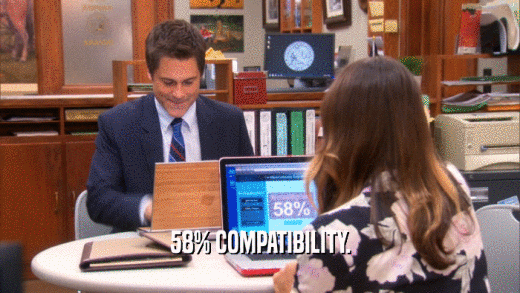 58% COMPATIBILITY.  
