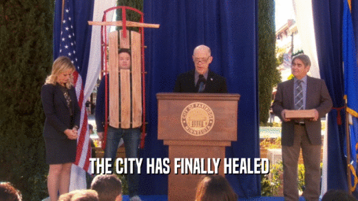 THE CITY HAS FINALLY HEALED  
