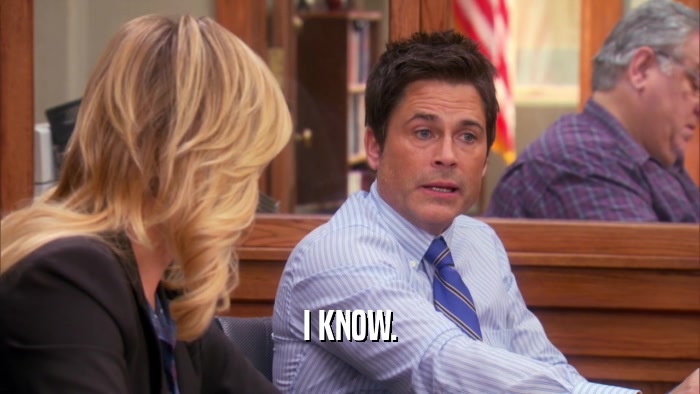 I KNOW.  