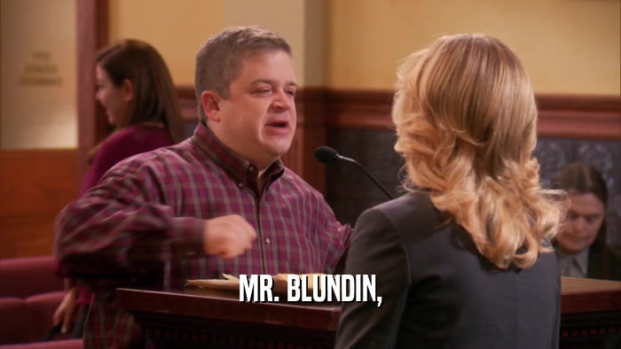 MR. BLUNDIN,  