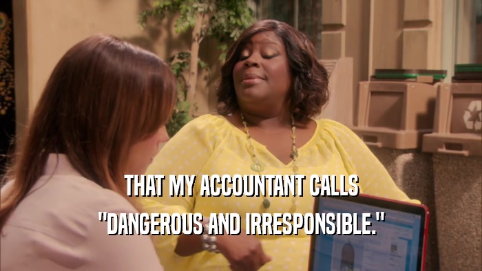 THAT MY ACCOUNTANT CALLS 