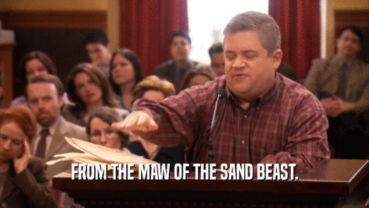 FROM THE MAW OF THE SAND BEAST.  