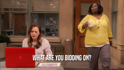 WHAT ARE YOU BIDDING ON?  
